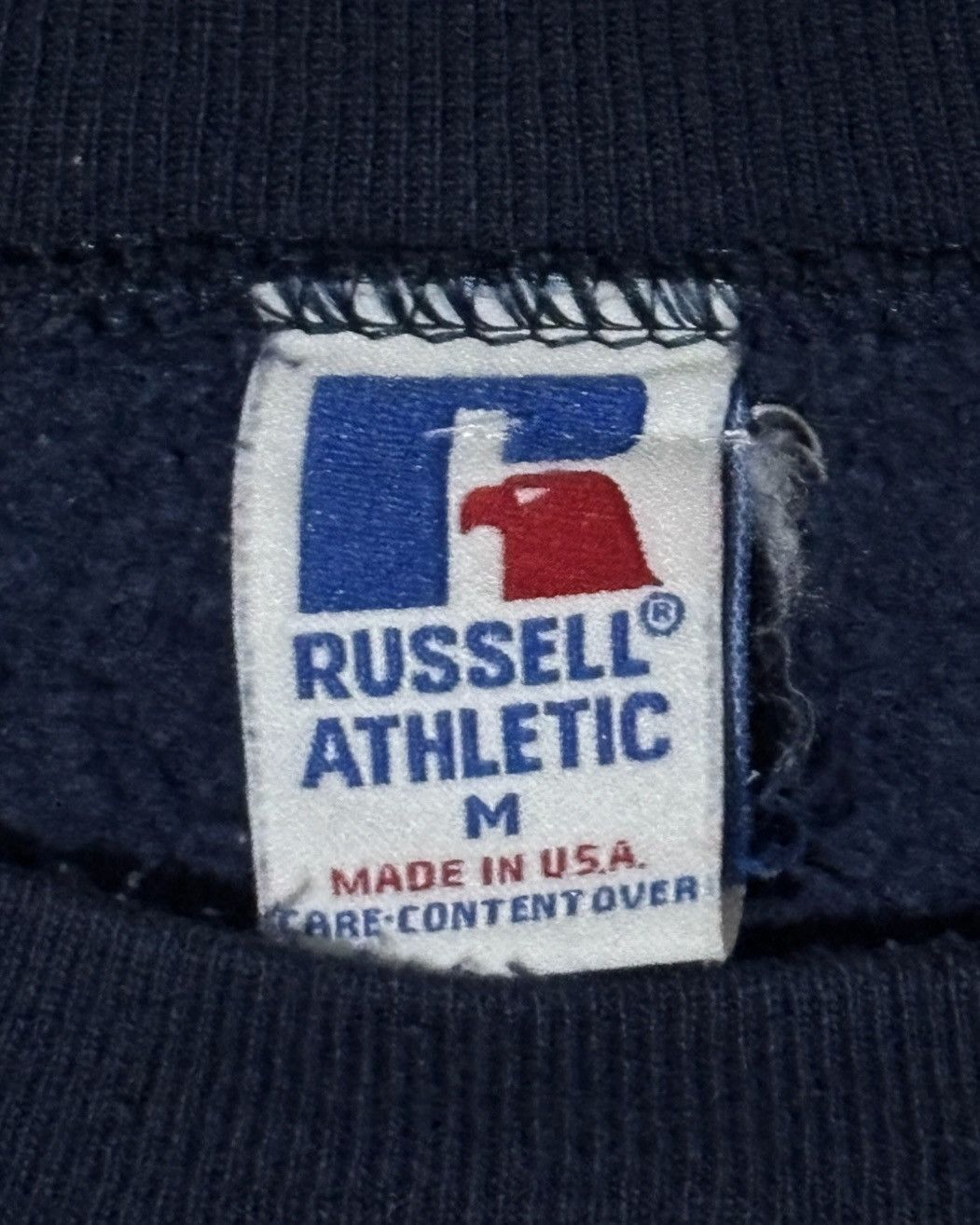 Russell Athletic 1990’s Russell Athletic “Spellout” Navy Sweatshirt Size US M / EU 48-50 / 2 - 4 Thumbnail