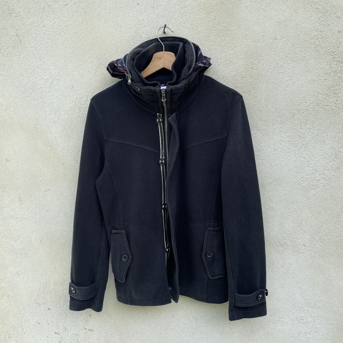 Japanese Brand Semantic Design Punk Zip Up Hidden Hoodie 🍒 Size US M / EU 48-50 / 2 - 2 Thumbnail