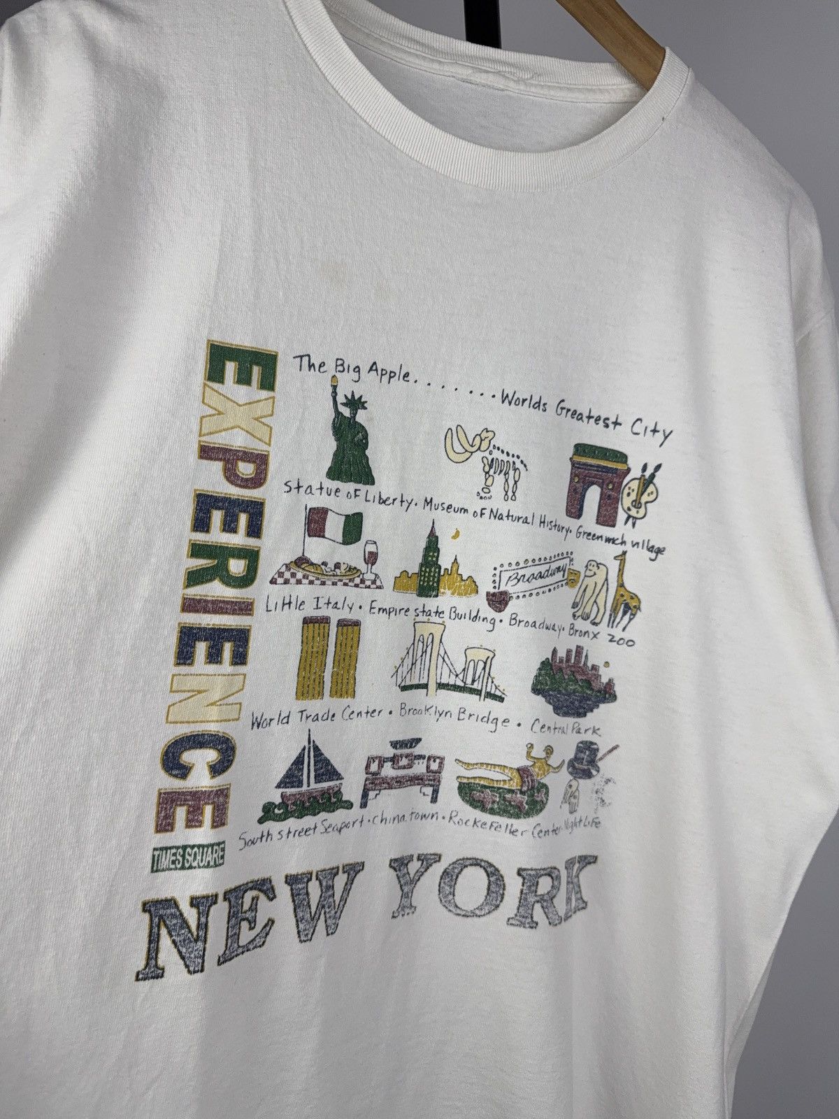 Vintage Vintage 90s Experience New York Tourist Tee Big Logo 90s Size US L / EU 52-54 / 3 - 2 Thumbnail