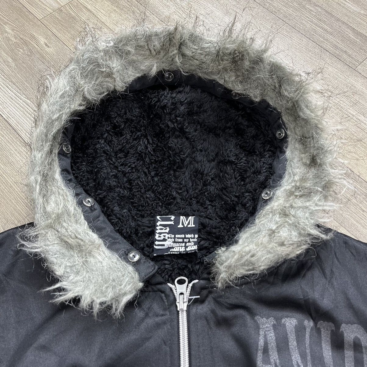If Six Was Nine Y2K Clash Fur Cross Black on Black Skulls Goa Lgb Zip Hoodie Size US M / EU 48-50 / 2 - 3 Thumbnail