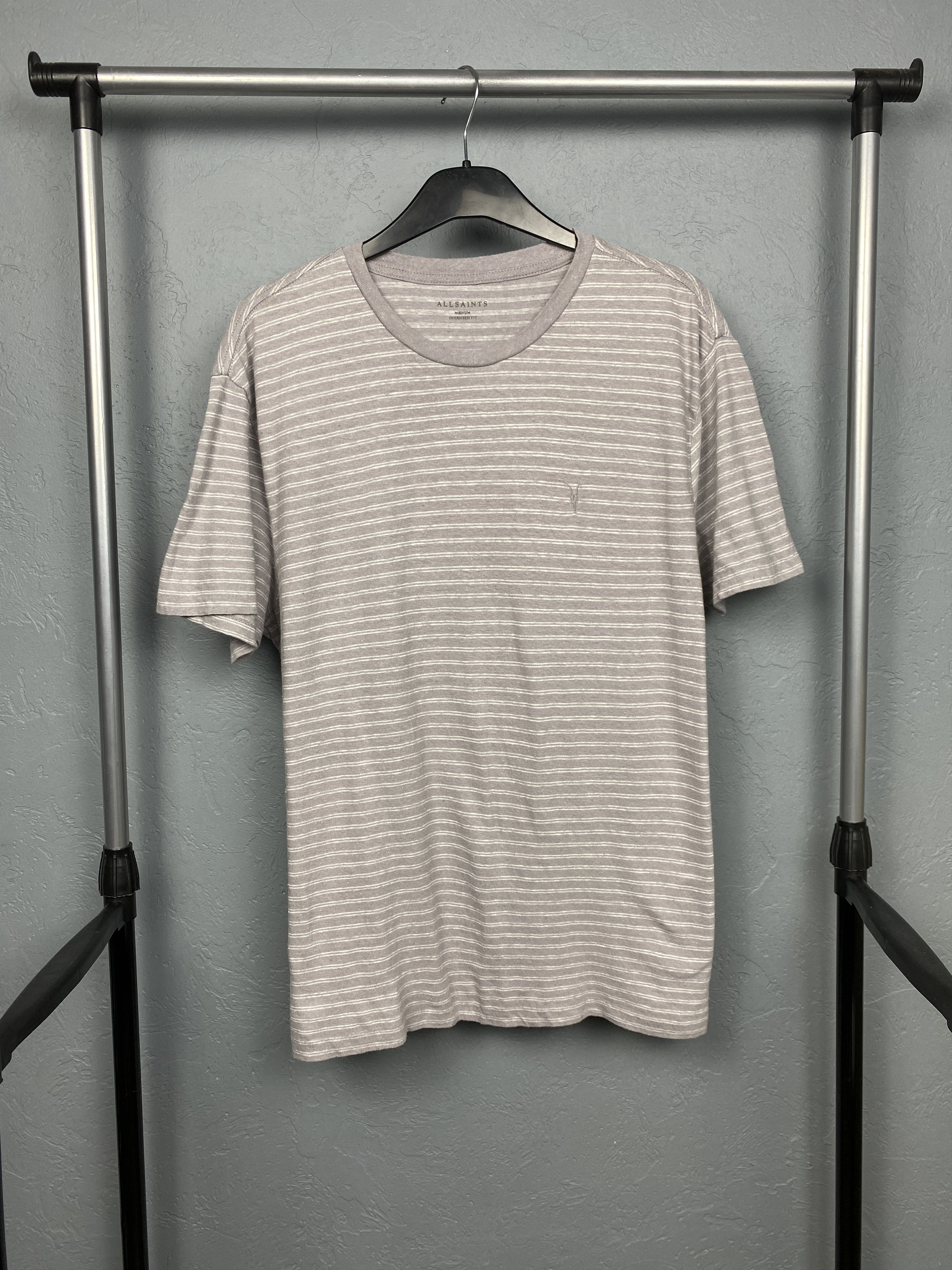 Allsaints × Vintage Allsaints Vintage Mens Adrian Linen Oversized T-Shirt Size US M / EU 48-50 / 2 - 1 Thumbnail