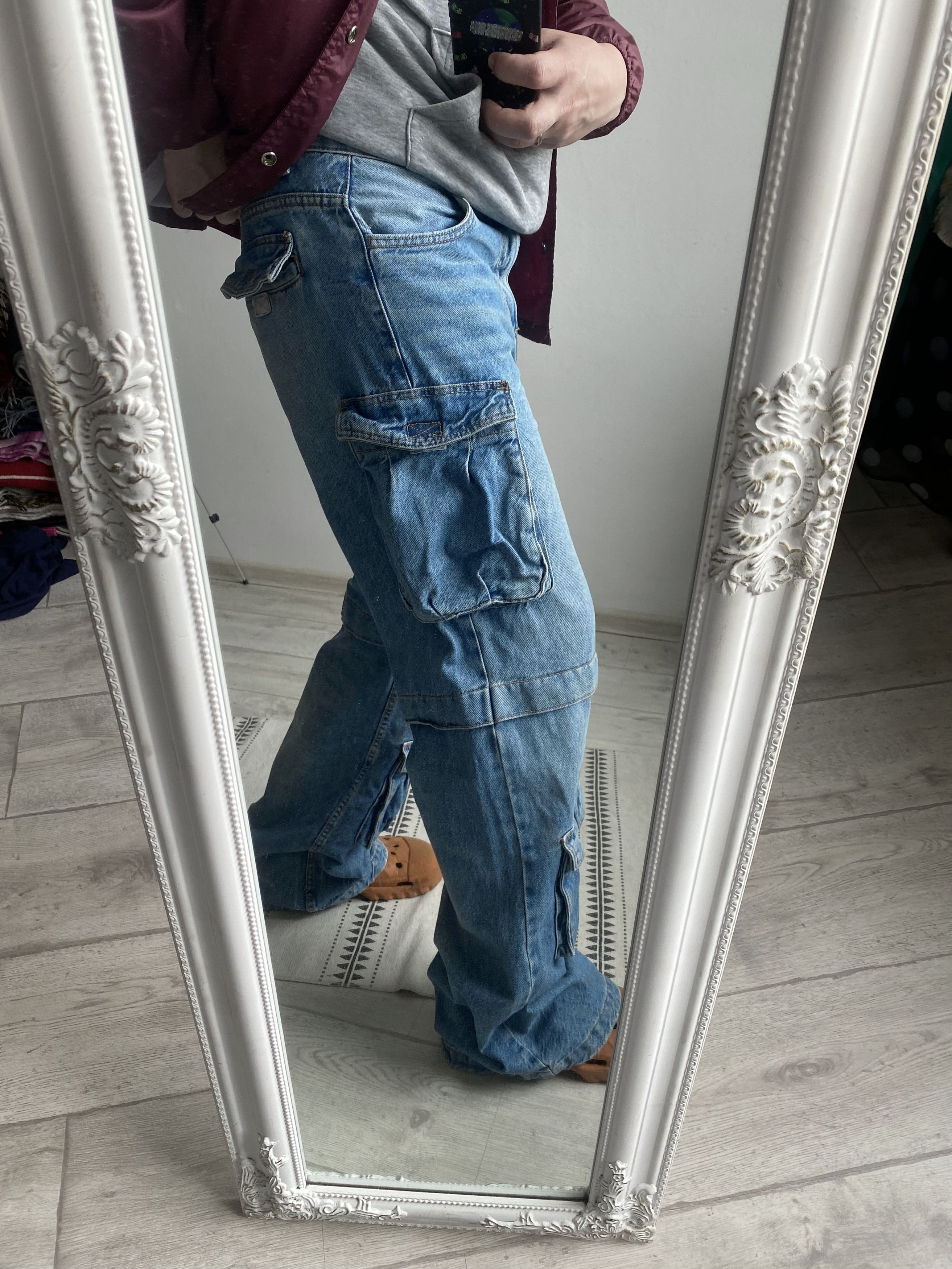 Japanese Brand 👖 Skater Cargo Baggy jeans Multiocket avant-garde Unisex Size US 30 / EU 46 - 11 Thumbnail