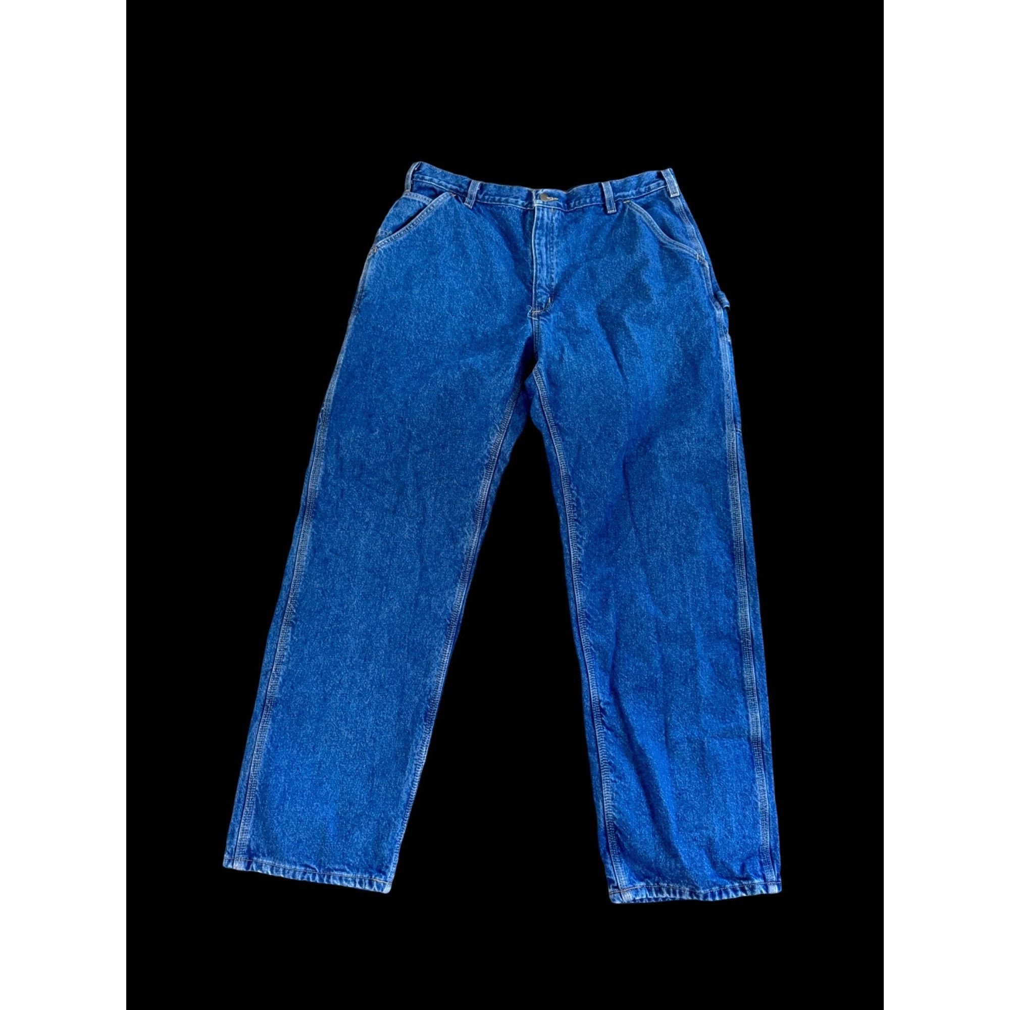 Carhartt Carpenter Jeans 40 x 34 Dungaree Fit Flannel lined