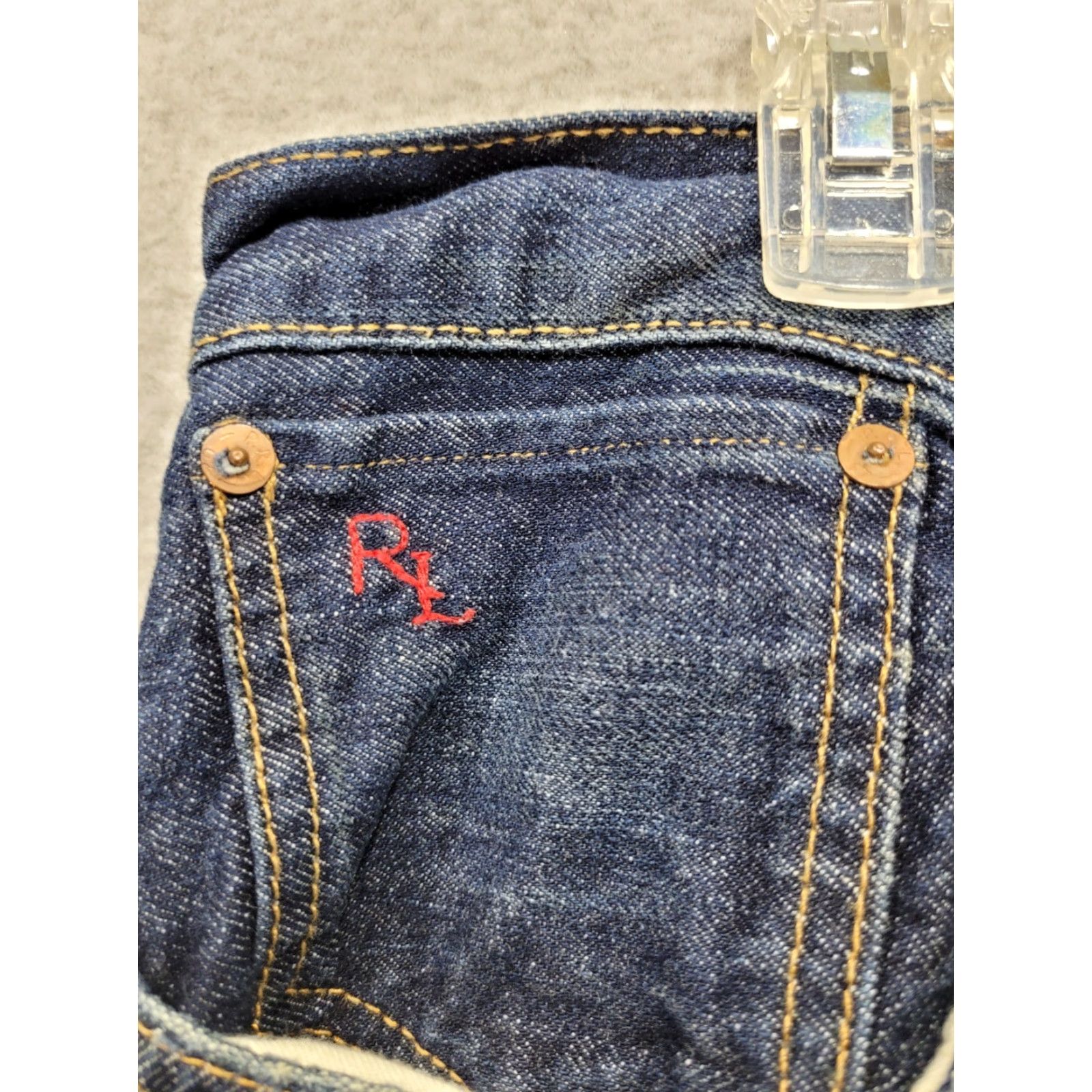 Polo Ralph Lauren Polo Ralph Lauren Jeans Mens 40x30 Blues Denim Hampton Straight Mid Rise Regular 5-Pocket Belt Loops Logo Vintage No Size US L / EU 52-54 / 3 - 6 Thumbnail