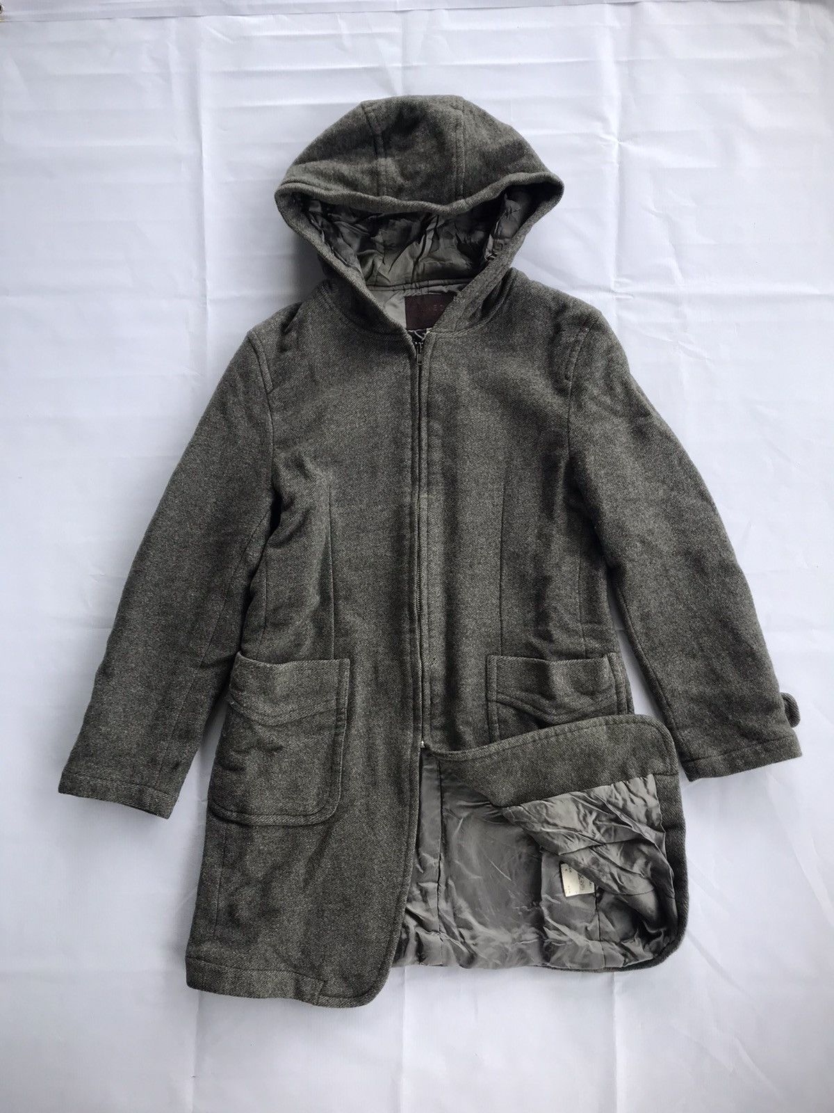 Designer × Japanese Brand × Takeo Kikuchi Vintage Takeo Kikuchi Gray Coats Jacket Size L / US 10 / IT 46 - 1 Thumbnail