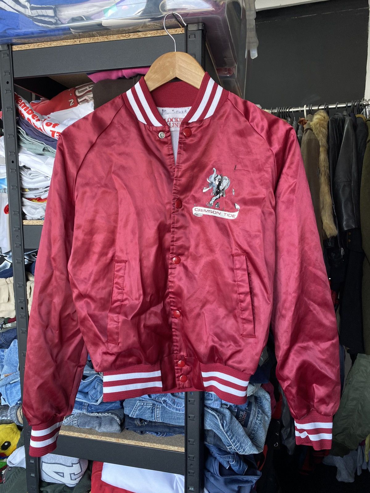 Vintage VNTG 90s USA Locker Line Red Jacket Crimson Tide Alabama Size US S / EU 44-46 / 1 - 2 Thumbnail