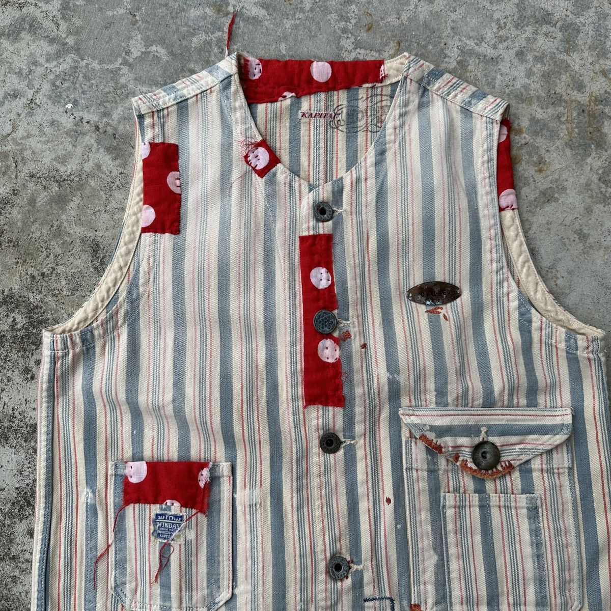 Kapital Kountry Polka Dot Union Liberty Buckleback patchwork Vest Size US S / EU 44-46 / 1 - 5 Thumbnail