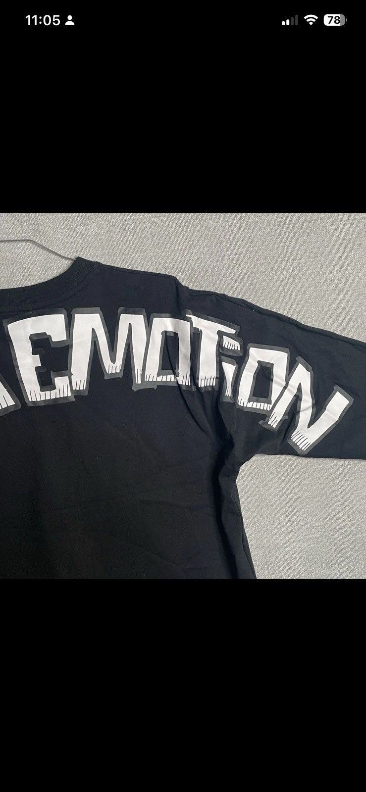 Other Mixed Emotion Black Cropped T-Shirt Streetwear Size Medium Size US M / EU 48-50 / 2 - 2 Thumbnail