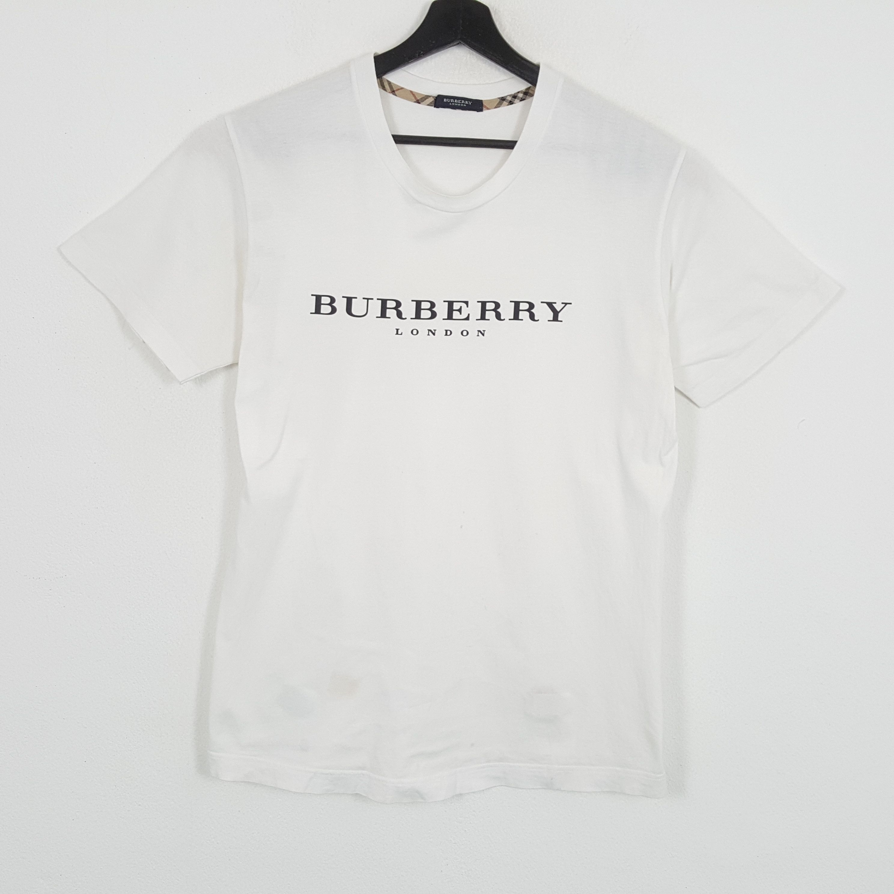 Burberry × Vintage BURBERRY LONDON Luxury Brand Custom Art Tshirt Size US M / EU 48-50 / 2 - 1 Thumbnail