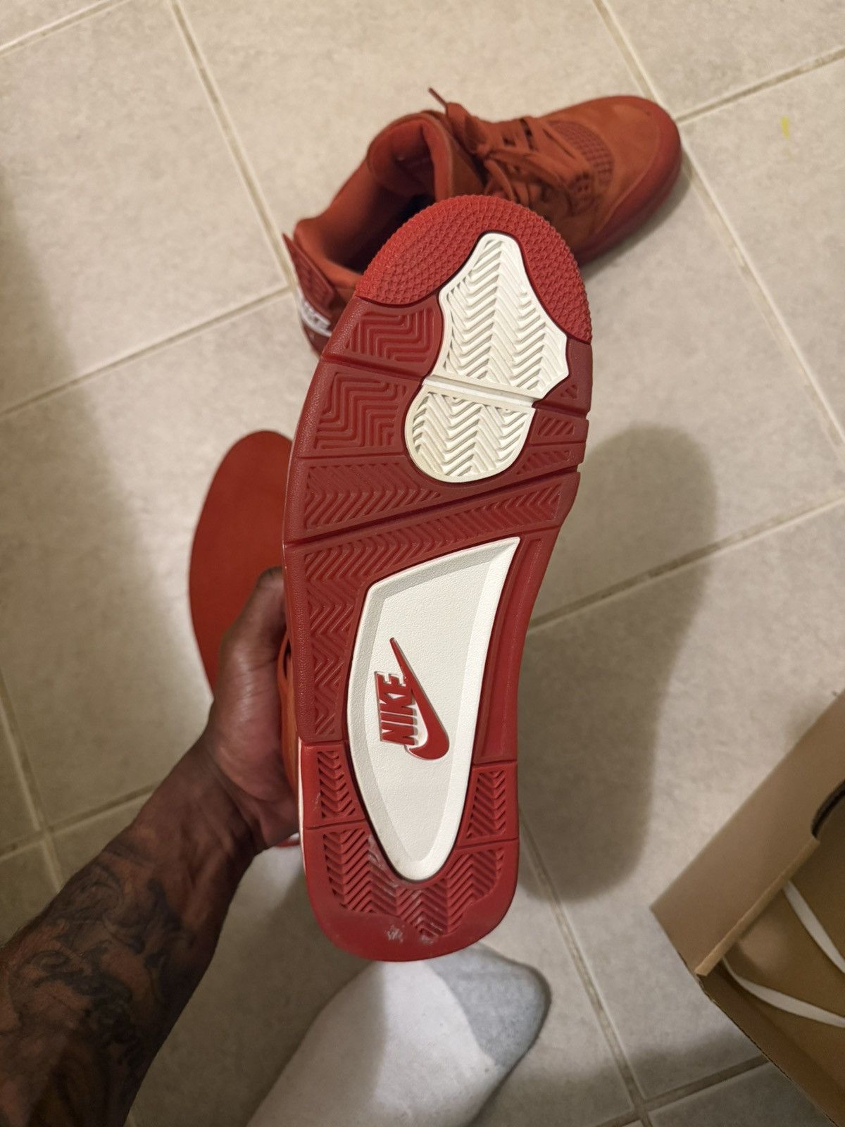 Jordan Brand Air Jordan 4 Retro X Nigel Sylvester “Brick by Brick” Size US 10 / EU 43 - 11 Thumbnail