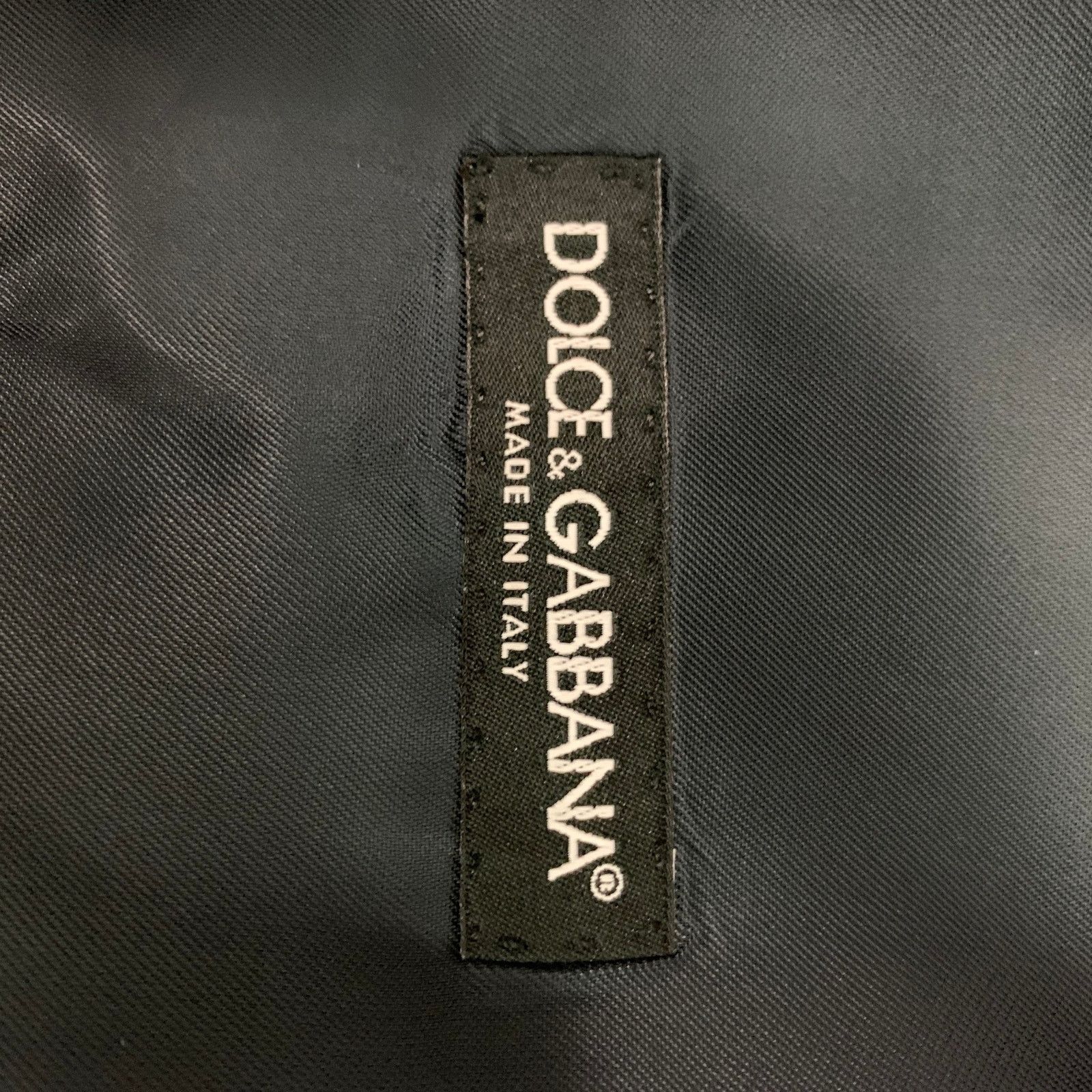 Dolce & Gabbana Size 46 Solid Wool & Mohair Buttoned Navy Vest Size 46R - 4 Thumbnail
