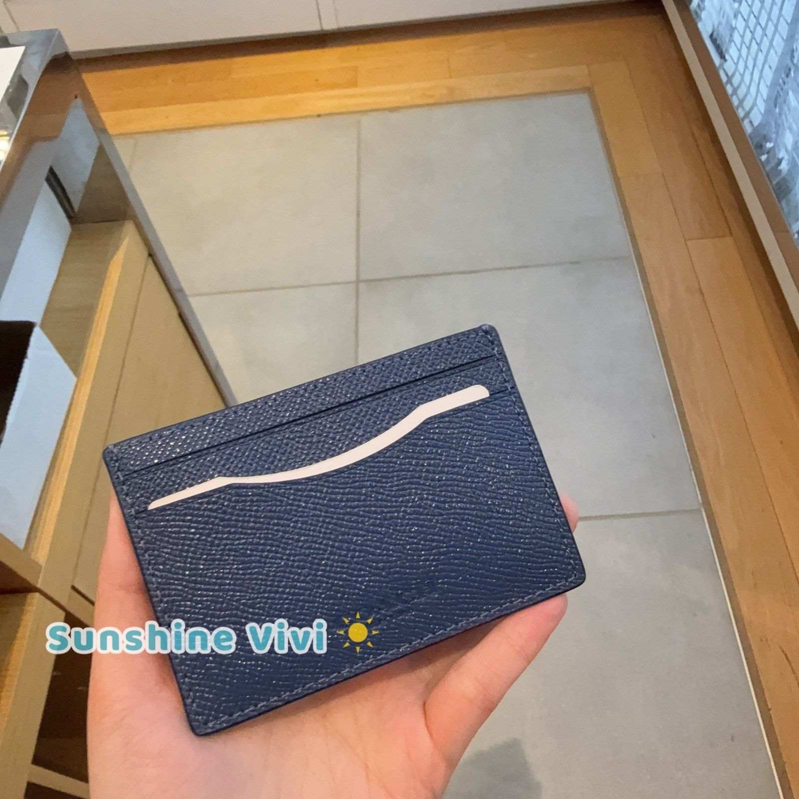 Coach NWT Coach Card Case Money Clip leather cdc79 SV/True blue Size ONE SIZE - 1 Thumbnail