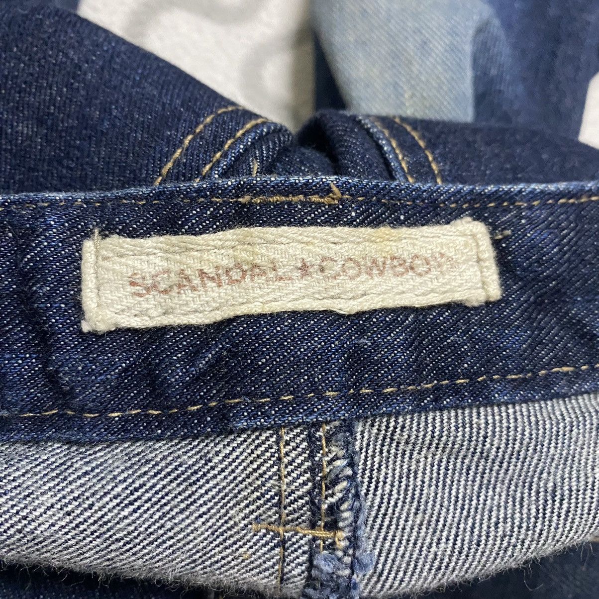 Japanese Brand SCANDAL COWBOY Denim Super Flare Patchwork Jeans Size US 28 / EU 44 - 16 Thumbnail