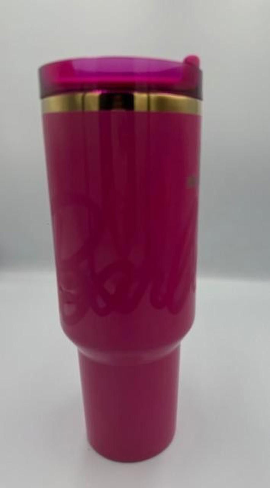 Stanley Blacker Stanley x Barbie Lmtd Edn Glitter Pink 40oz Quench Tumbler Size ONE SIZE - 3 Thumbnail
