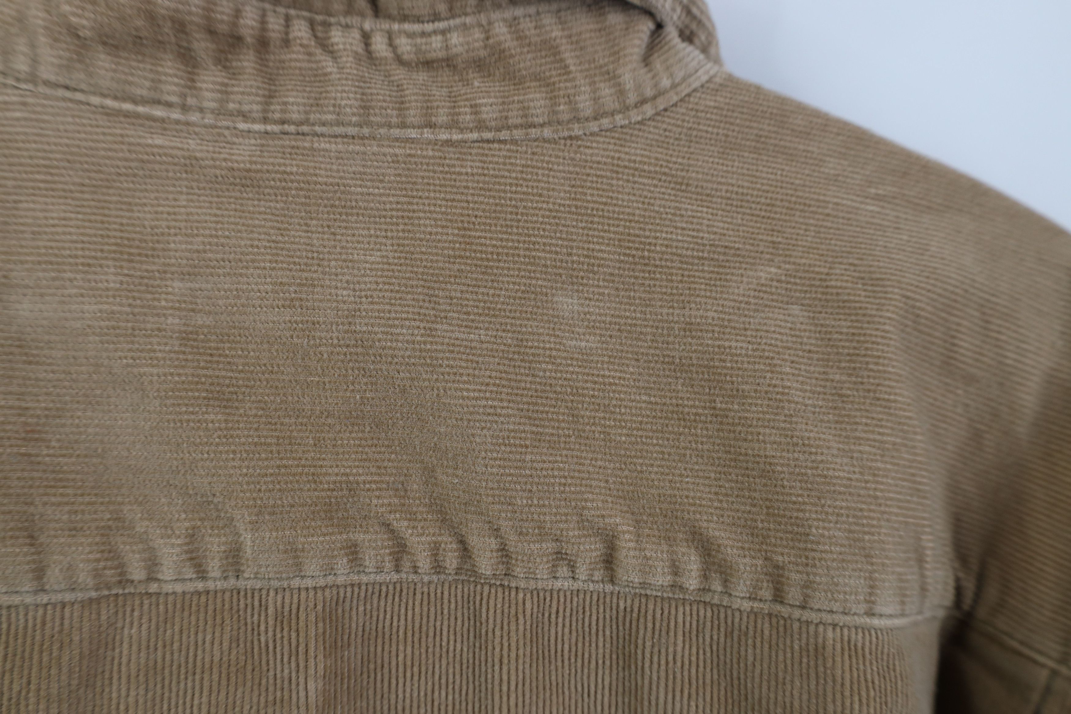 Gap Vintage 90s Y2K Gap Corduroy Collared Button Shirt Beige Tan Size US XXL / EU 58 / 5 - 9 Thumbnail