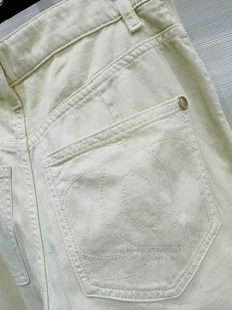 Chanel Chanel 26C beige jeans Size 42" / US 20 - 5 Thumbnail