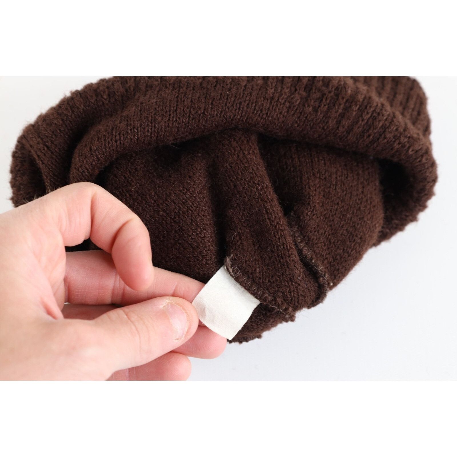 Vintage Vintage 70s 80s Tootsie Roll Candy Knit Winter Beanie Hat Size ONE SIZE - 7 Thumbnail