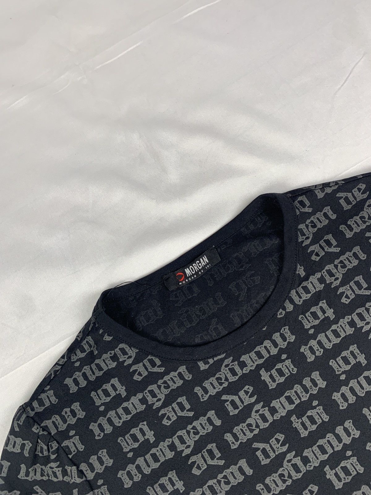 Morgan De Toi 2000s Morgan de Toi Paris Monogram Print Spell Fitted Top Size S / US 4 / IT 40 - 6 Thumbnail