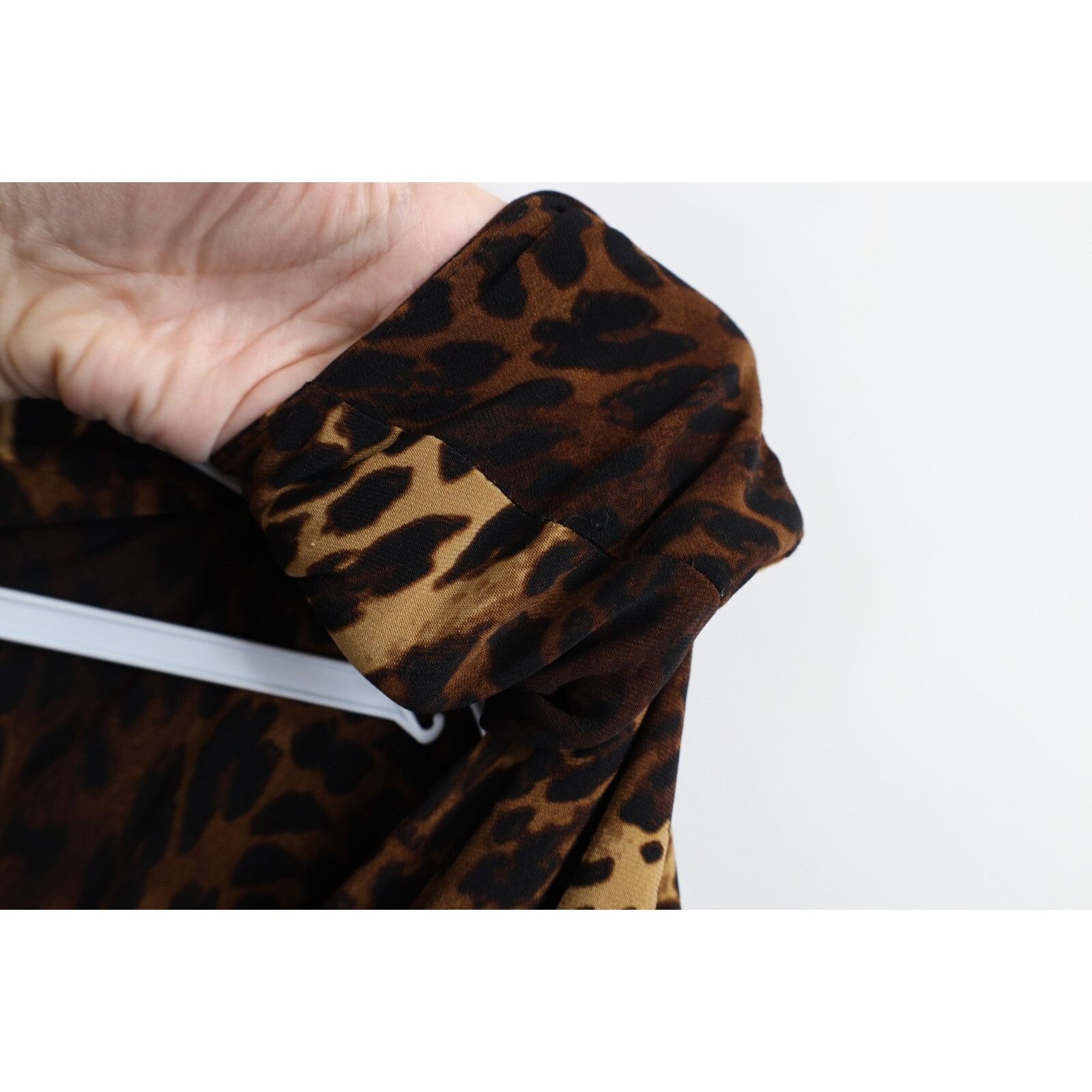Ralph Lauren × Vintage Vintage 90s Ralph Lauren Leopard Cheetah Dress Size M / US 6-8 / IT 42-44 - 8 Thumbnail