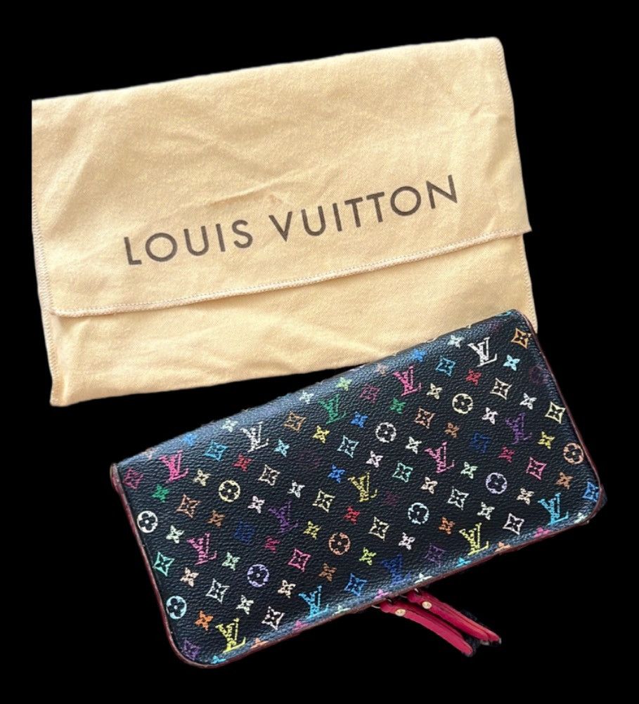 Louis Vuitton SOLD Takashi Murakami Insolite Wallet Black Multicolore Pink Size ONE SIZE - 1 Thumbnail