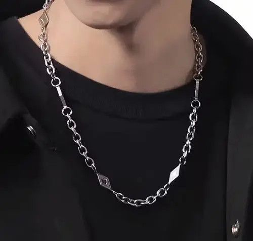 Japanese Brand × Jewelry Fashion hip hop titanium steel necklace aesthetic Size ONE SIZE - 3 Thumbnail