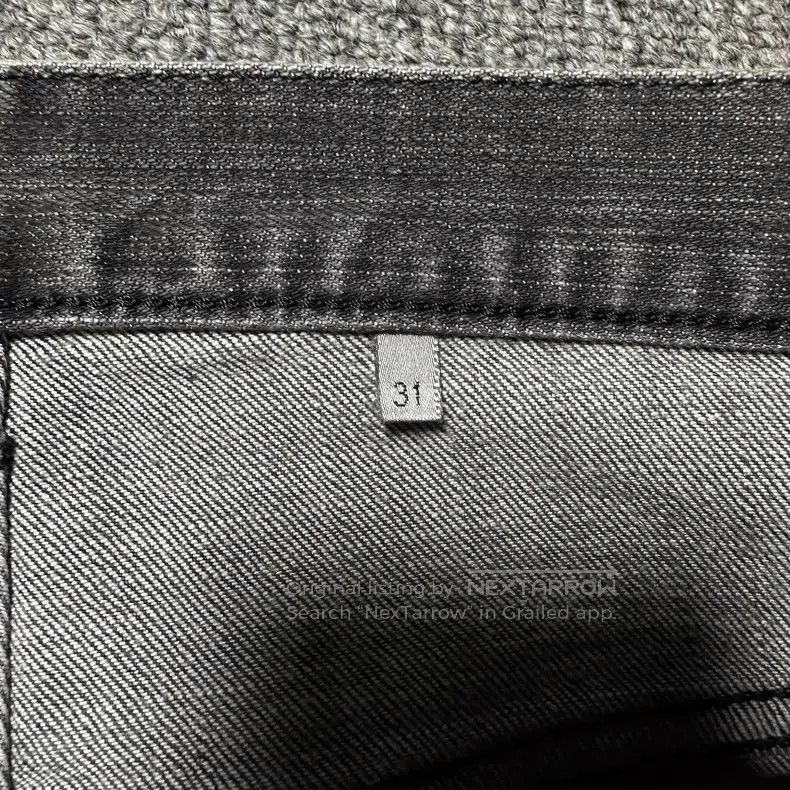 Dior Dior Distressed Charcoal Black Denim Pants Size US 31 - 5 Thumbnail