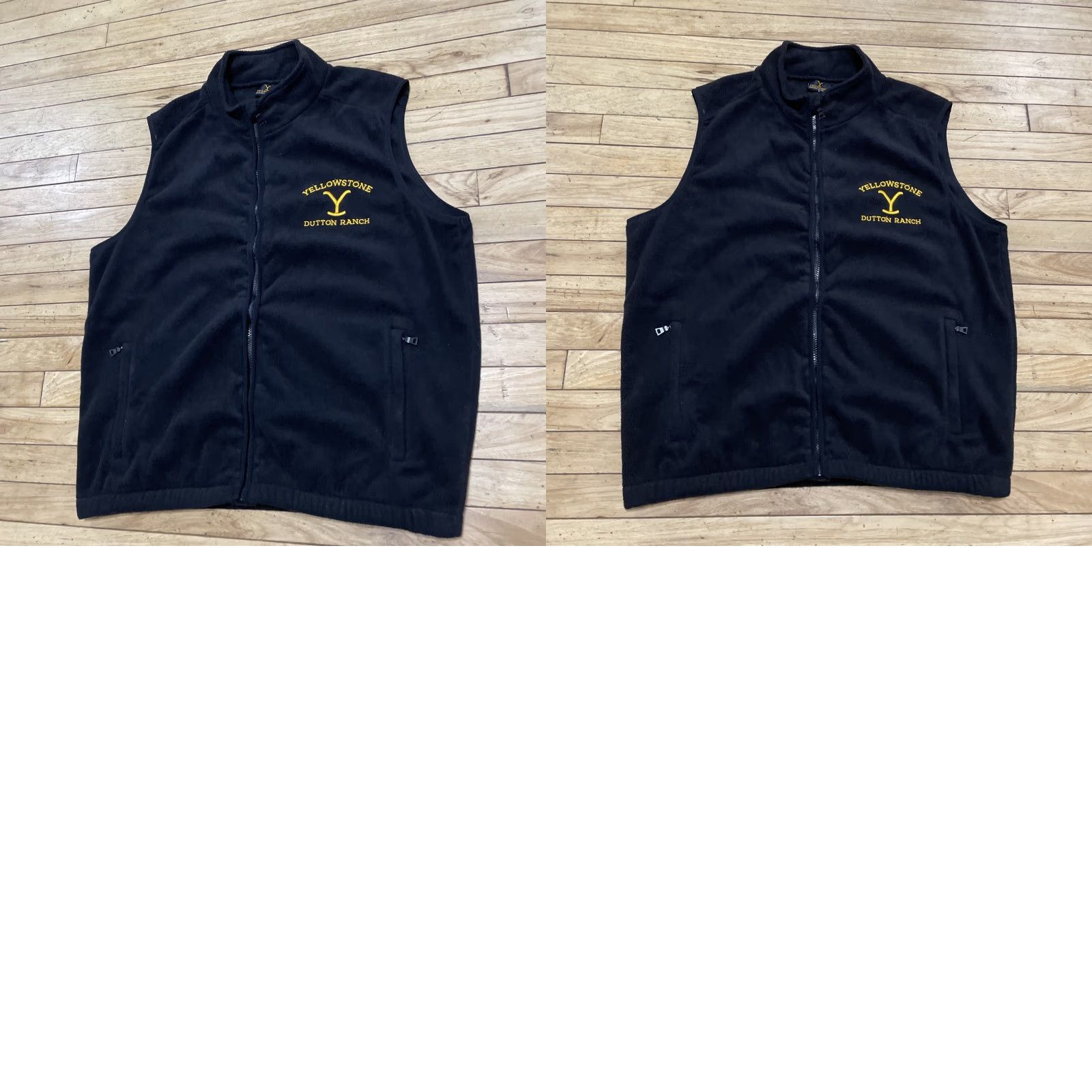Vintage VINTAGE Yellowstone Dutton Ranch Fleece Vest Men L Black Full-Zip Mock Movie Studios Production Crew Issued Size US L / EU 52-54 / 3 - 11 Thumbnail