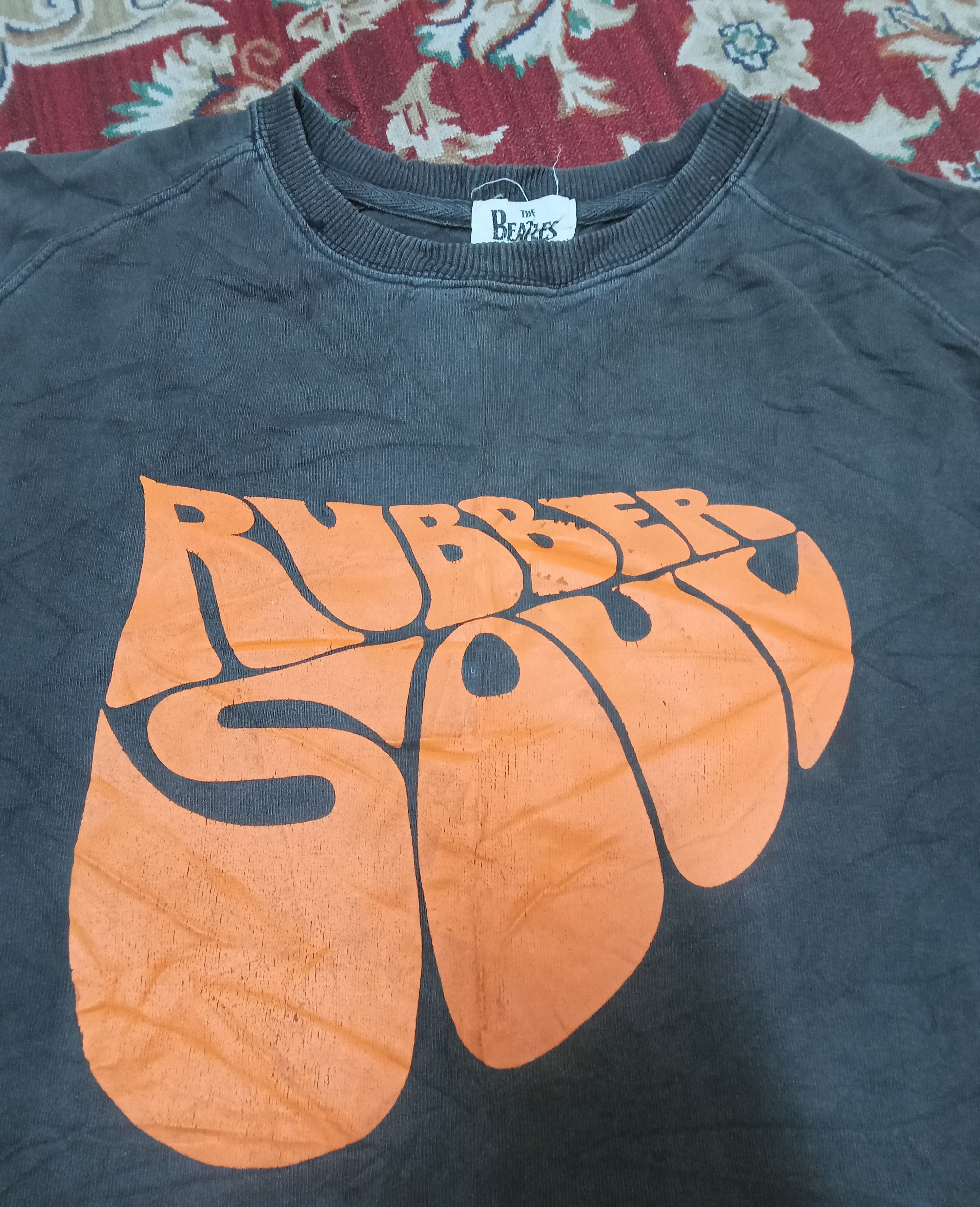 The Beatles Rubber Soul L/s Distressed T Shirt
