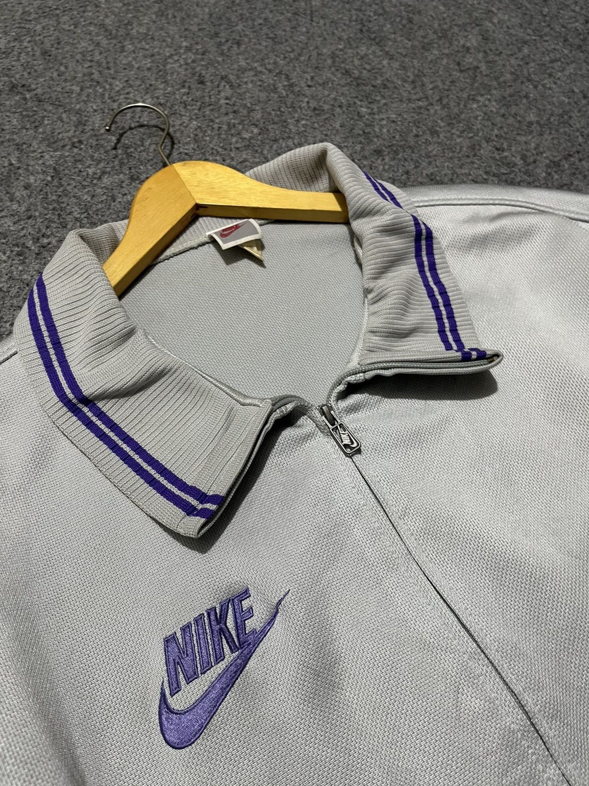 Nike Vintage 1980’s Nike Track Top Zipper Jacket Size US XL / EU 56 / 4 - 9 Thumbnail