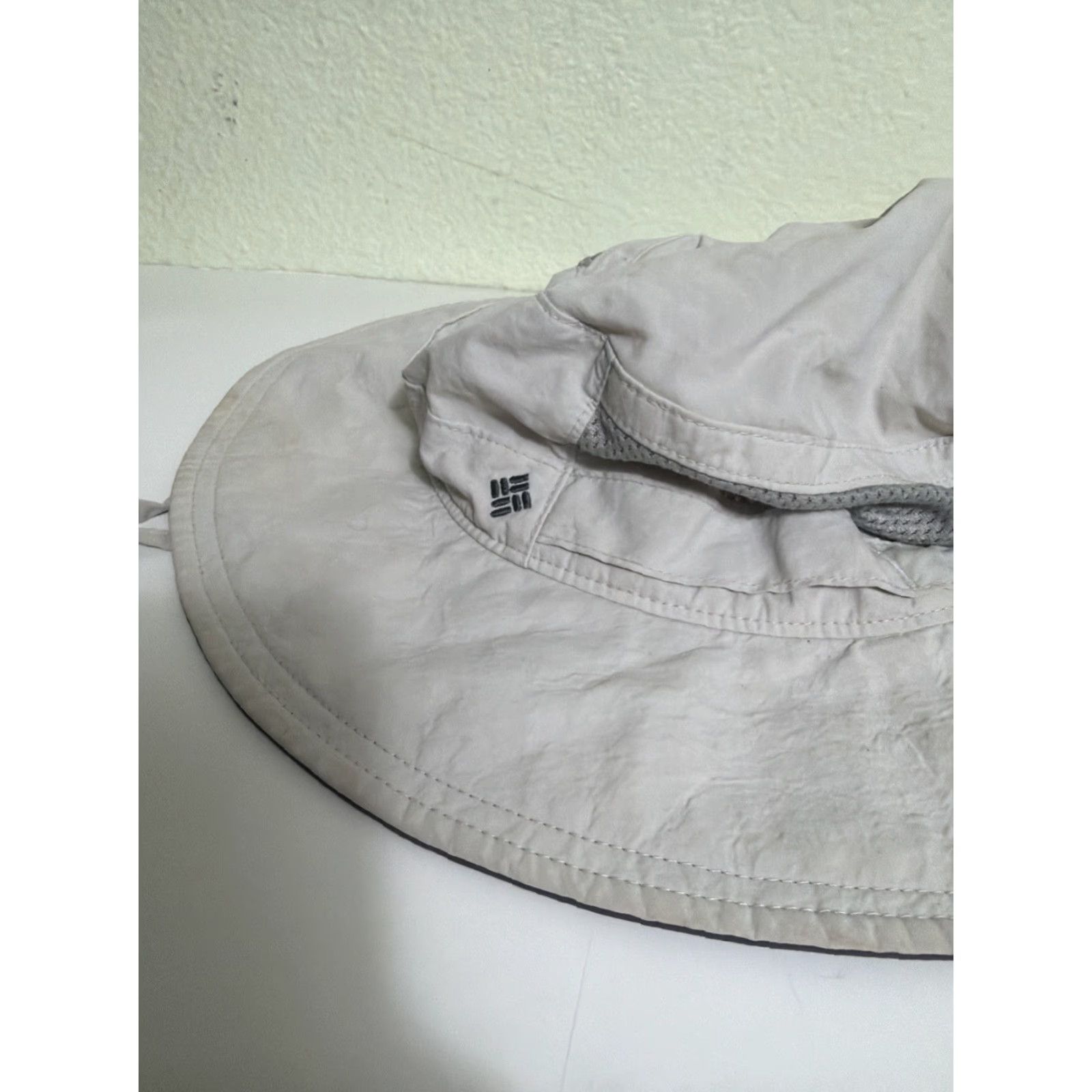 Vintage Columbia Boonie Hat Men M Gray Fisherman Fishing Hiking Strap Small/Medium Size ONE SIZE - 7 Thumbnail
