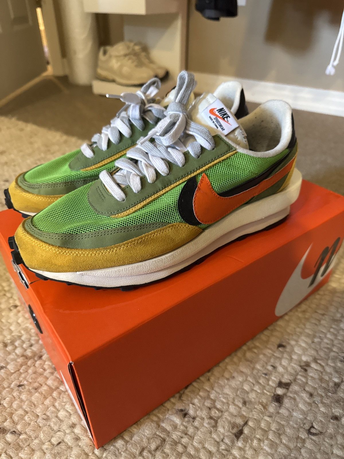Nike × Sacai Nike Sacai LDV Waffle Green Gusto Size US 11 / EU 44 - 2 Thumbnail