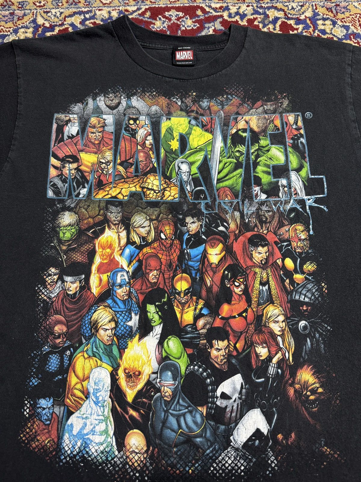 Marvel Comics 2000s Marvel Comics Civil war Avengers X-Men promo tee y2k Size US L / EU 52-54 / 3 - 1 Preview