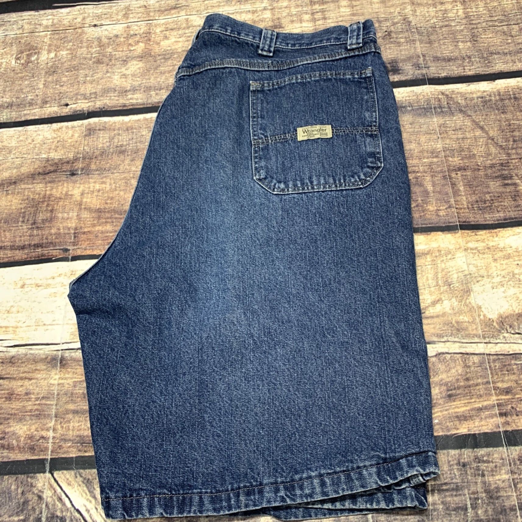 Wrangler VINTAGE Wrangler Carpenter Shorts Blue Jean Mens Size 42 Denim Work Cargo Hero Hammer Size US 42 / EU 58 - 6 Thumbnail
