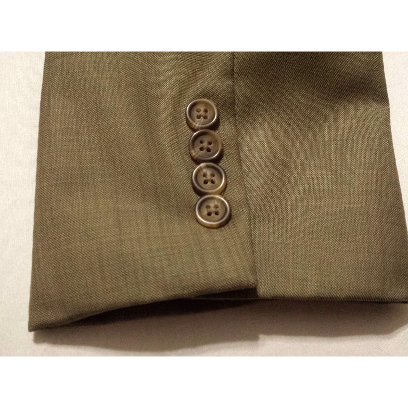 Ralph Lauren Ralph Lauren Blazer Mens 42 Long Solid Green Wool 2 Button Jacket Coat Wrapper 100% Wool - Vintage? No, 4-button Sleeve - Regular Fit Size US XL / EU 56 / 4 - 6 Thumbnail