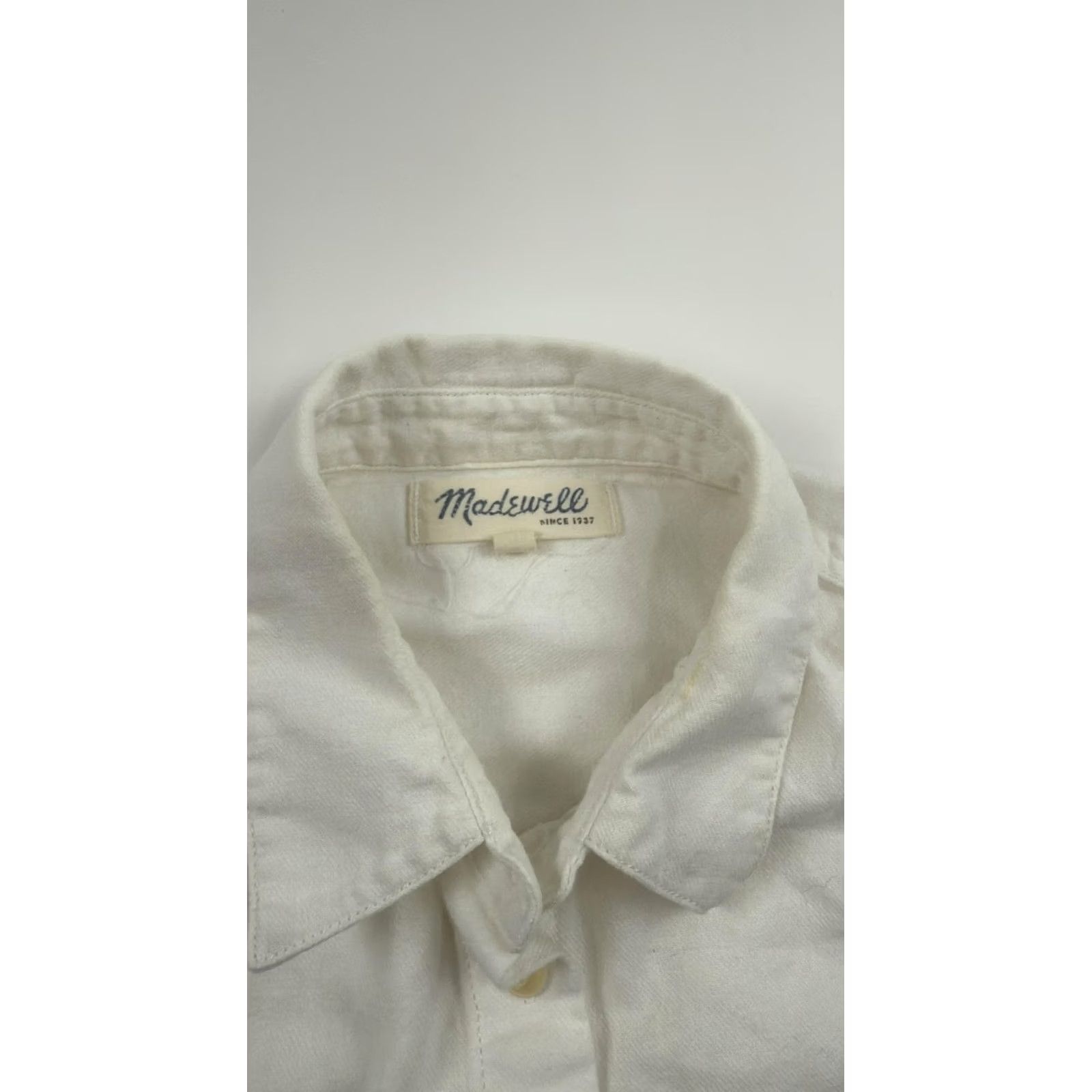 Madewell VINTAGE Madewell Shirt Womens Medium Button-Up Short Sleeve Casual Pockets Workwear Size M / US 6-8 / IT 42-44 - 2 Thumbnail