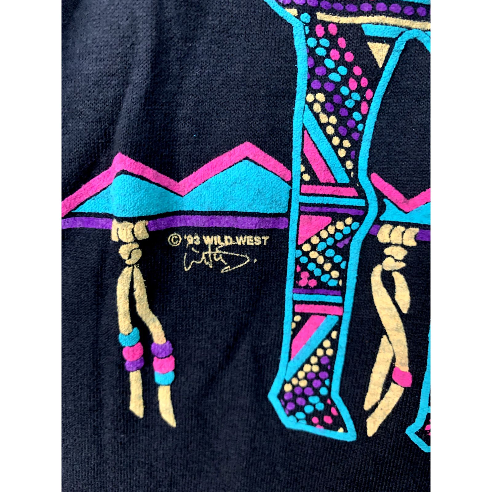 Signal Sport 1993 Black-Pink Grand Teton National Park Graphic Shirt VTG Size US L / EU 52-54 / 3 - 3 Thumbnail