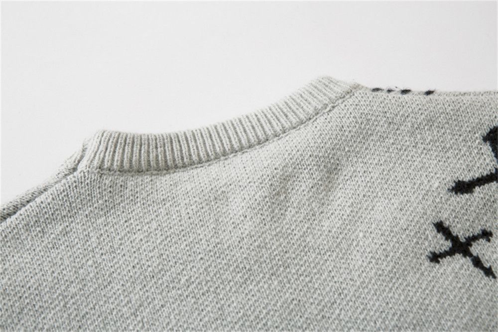 Vintage Men's retro cross print knitted sweater Size US M / EU 48-50 / 2 - 5 Thumbnail
