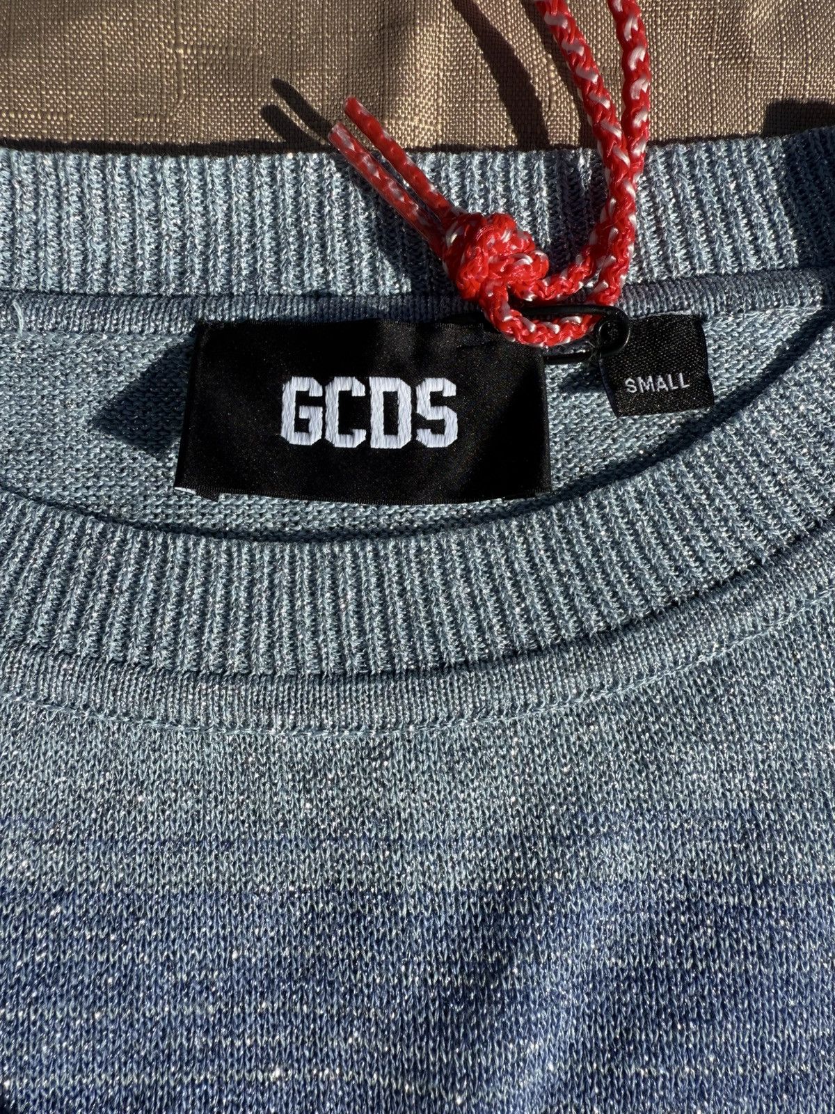GCDS GCDS Lurex Degrade Logo Cropped Sweater Size S / US 4 / IT 40 - 6 Thumbnail