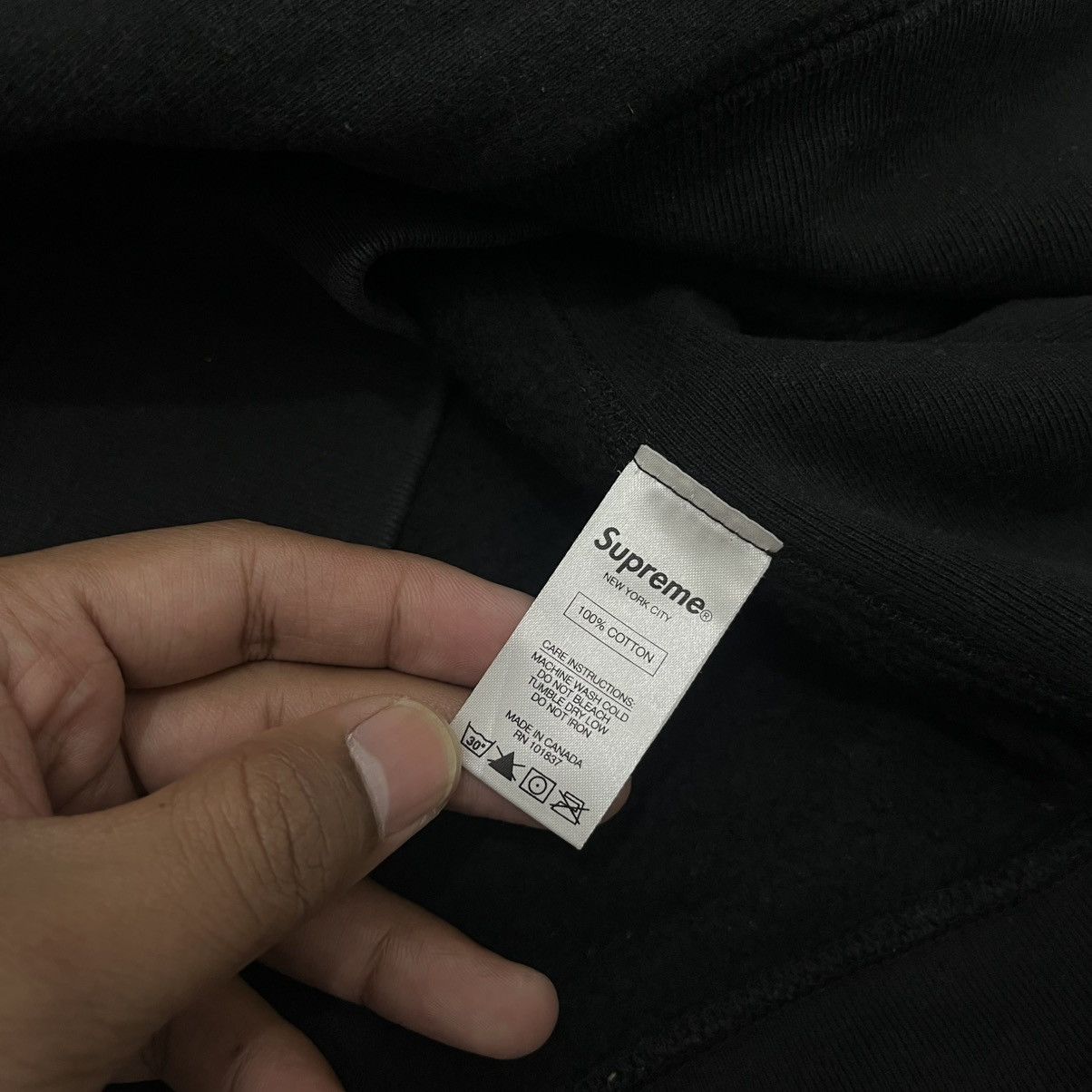 Antihero × Supreme S/S 16 Supreme x Anti Hero Hooded Sweatshirt Black Size US L / EU 52-54 / 3 - 10 Thumbnail