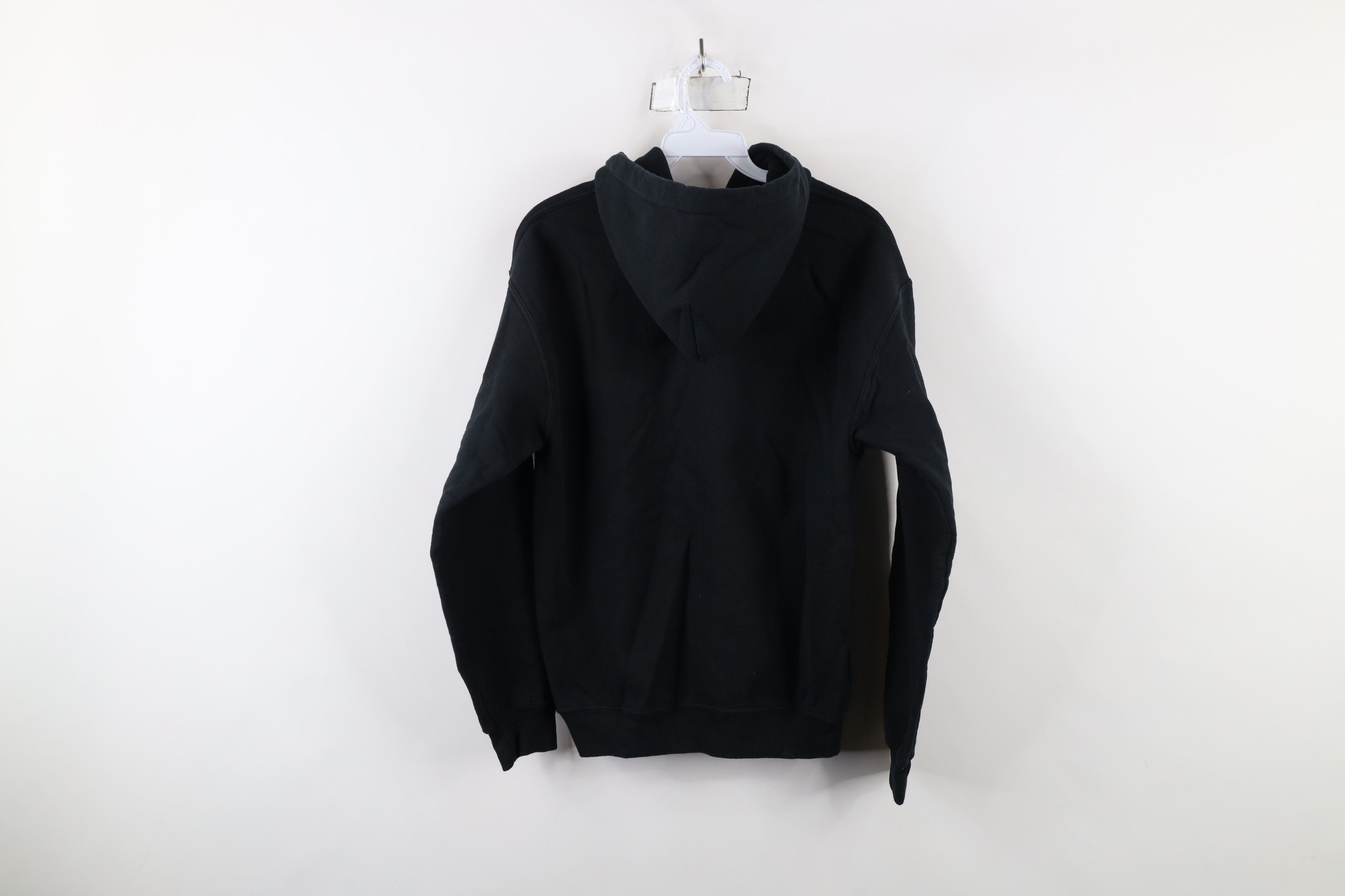Vintage Vintage 90s Y2K Streetwear Blank Hoodie Sweatshirt Black Size US S / EU 44-46 / 1 - 10 Thumbnail