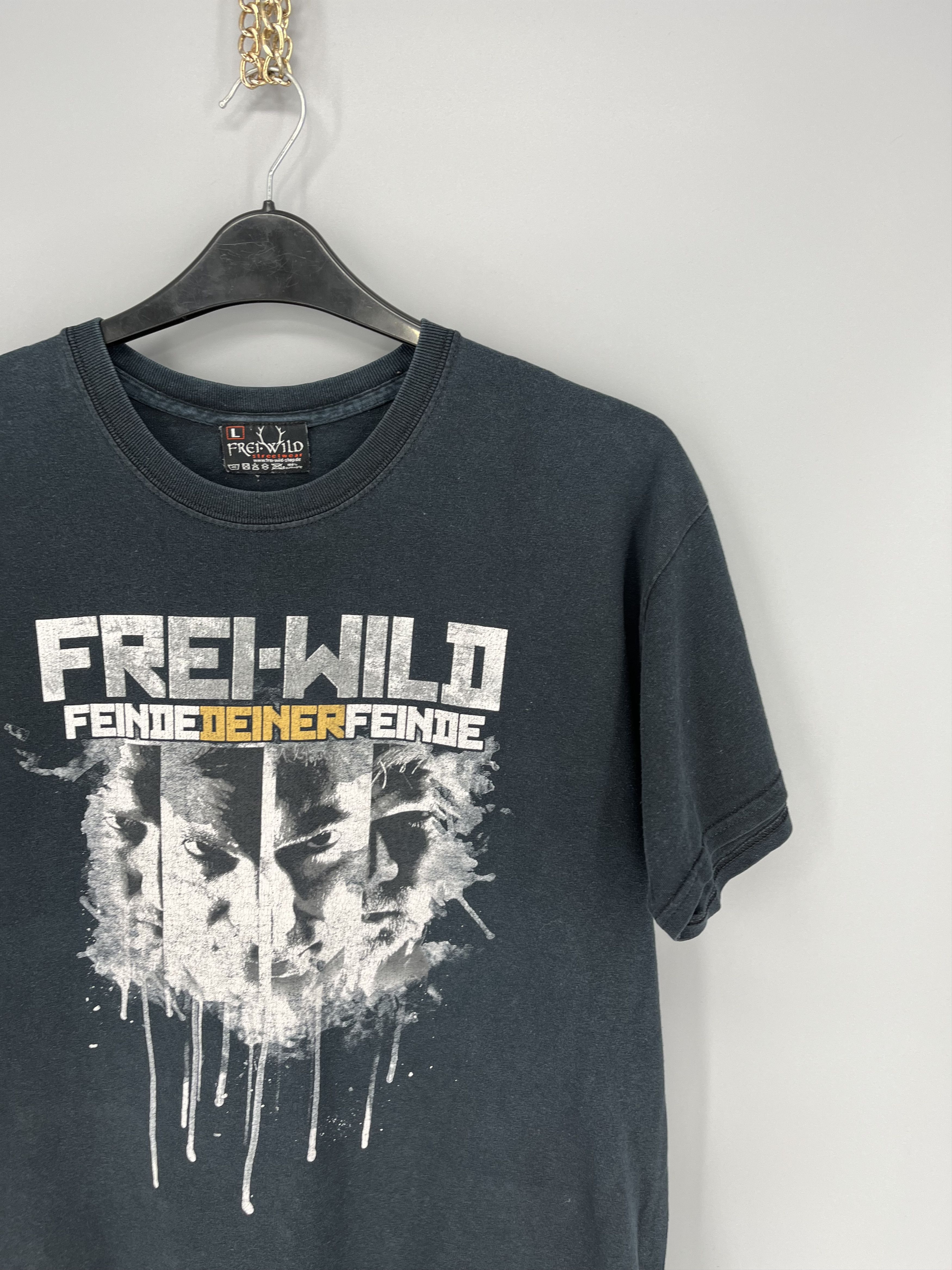 Band Tees Vintage Frei WILD Band tee Skull T shirt Black Size US L / EU 52-54 / 3 - 5 Thumbnail