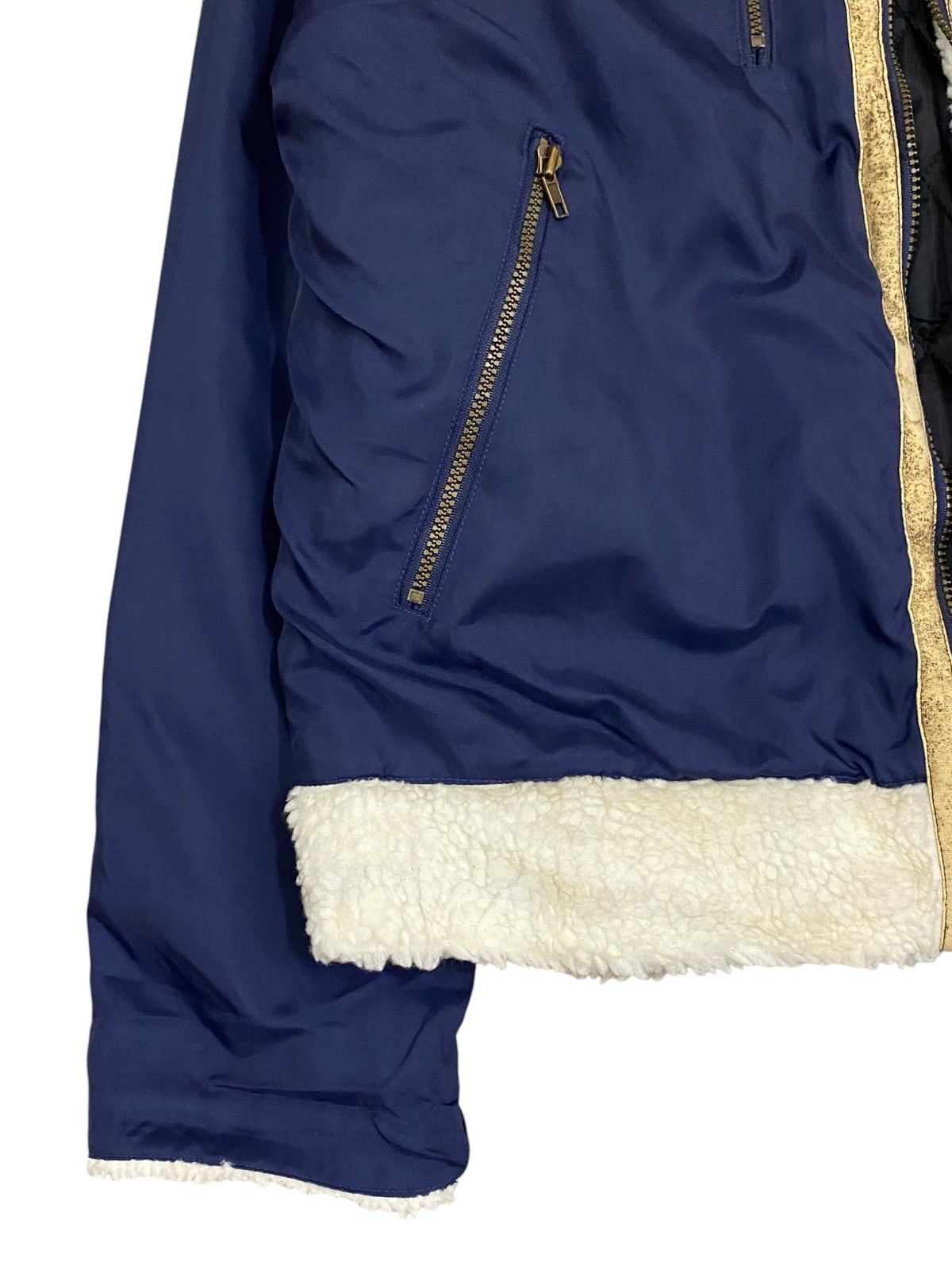 Mizuno Vtg Mizuno Japan Aviator Sherpa Jacket - Navy Blue Size US L / EU 52-54 / 3 - 5 Thumbnail