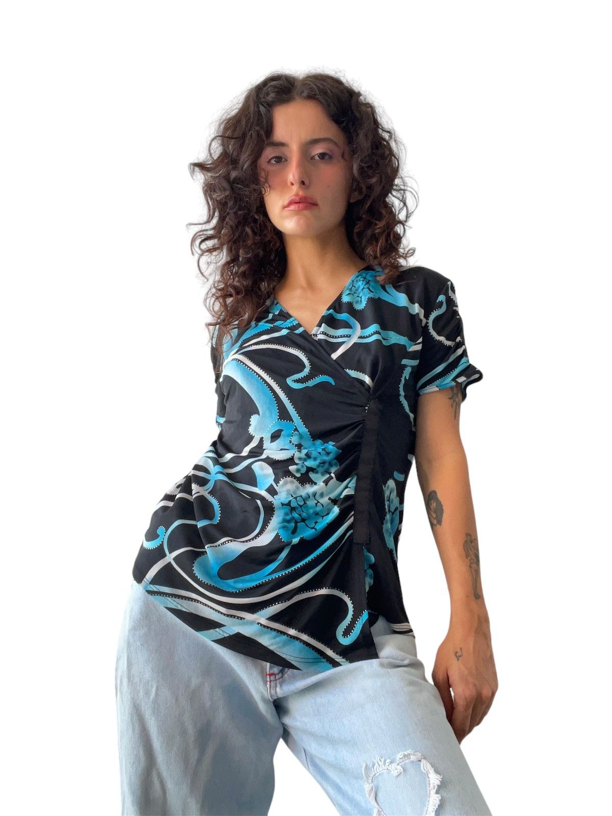 Vintage Y2k blouse Size L / US 10 / IT 46 - 1 Thumbnail