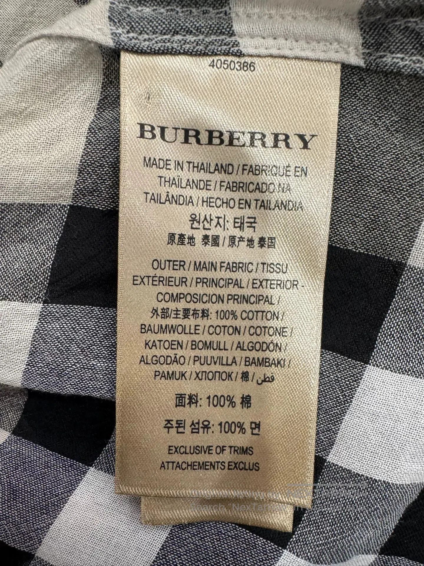 Burberry Burberry Classic Check Thin Women's Shirt. Size M / US 6-8 / IT 42-44 - 6 Thumbnail