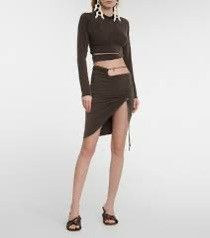 Jacquemus Jacquemus Brown Asymmetric Mesh Set Size S / US 4 / IT 40 - 6 Thumbnail