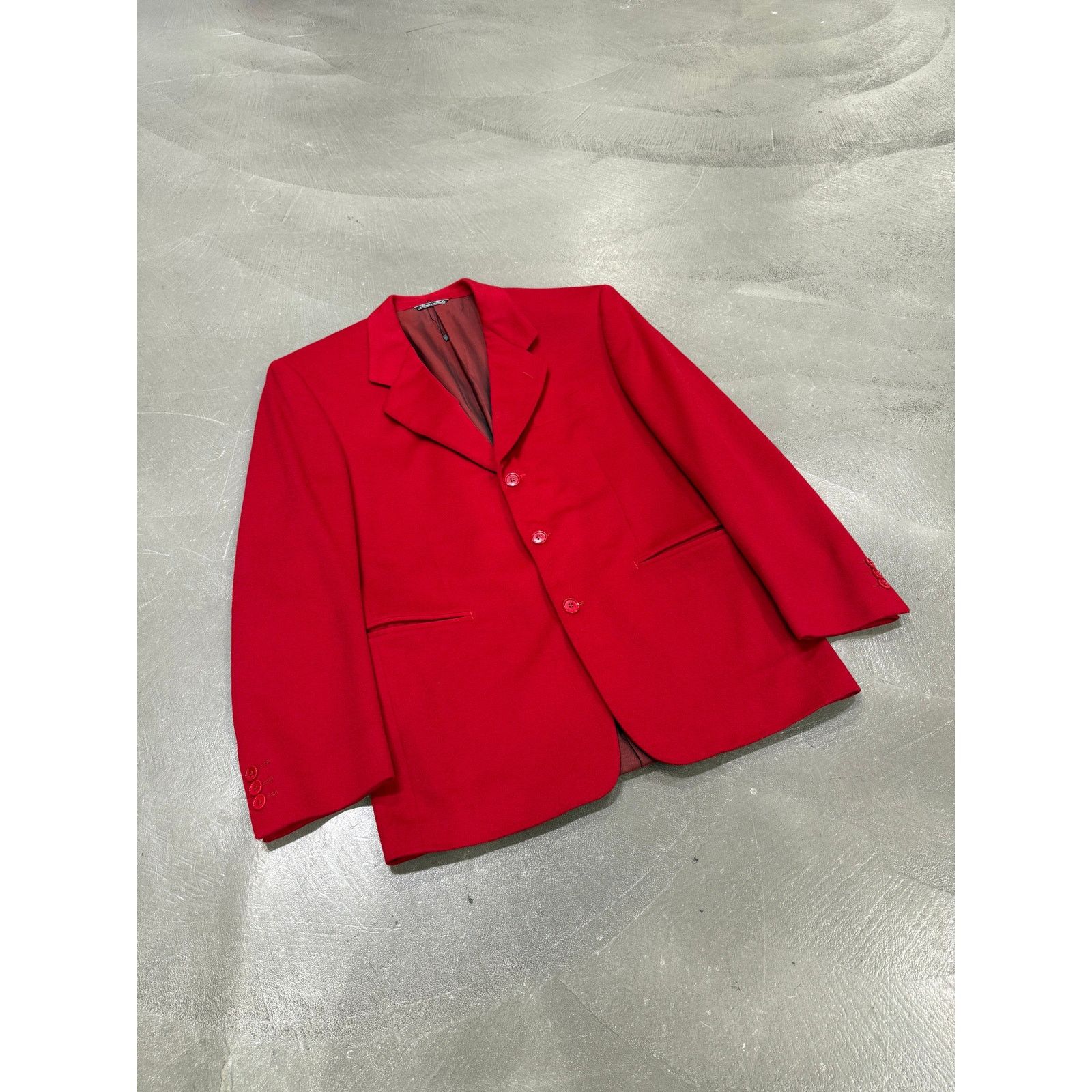 Gianfranco Ferre 1990s Gianfranco Ferré red blood blazer Size US M / EU 48-50 / 2 - 2 Thumbnail