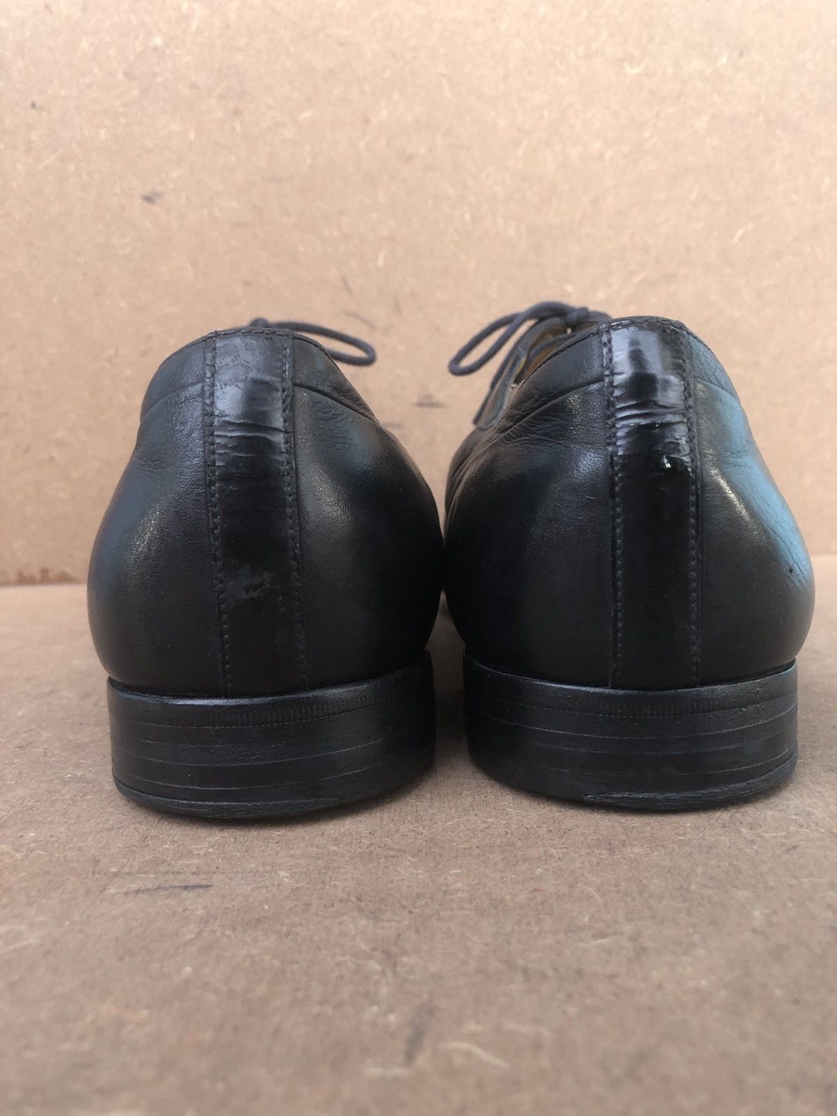 Gucci Gucci Black Calfskin Leather Men’s Dress shoes Size 42EJ Size US 8 / EU 41 - 9 Thumbnail