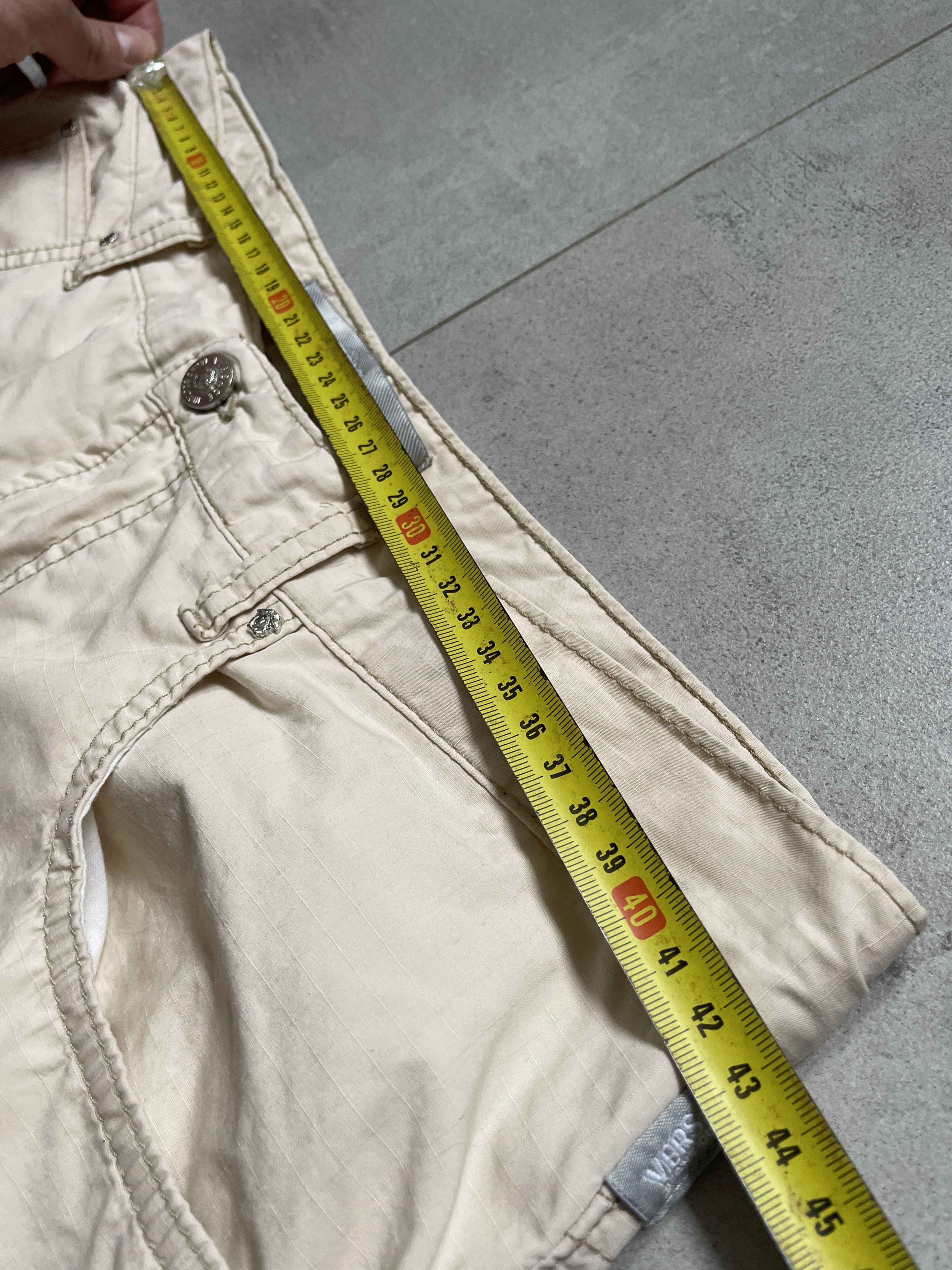Versace Jeans Couture VERSACE JEANS COUTURE WIDE BEIGE CASUAL PANTS Size US 36 / EU 52 - 9 Thumbnail