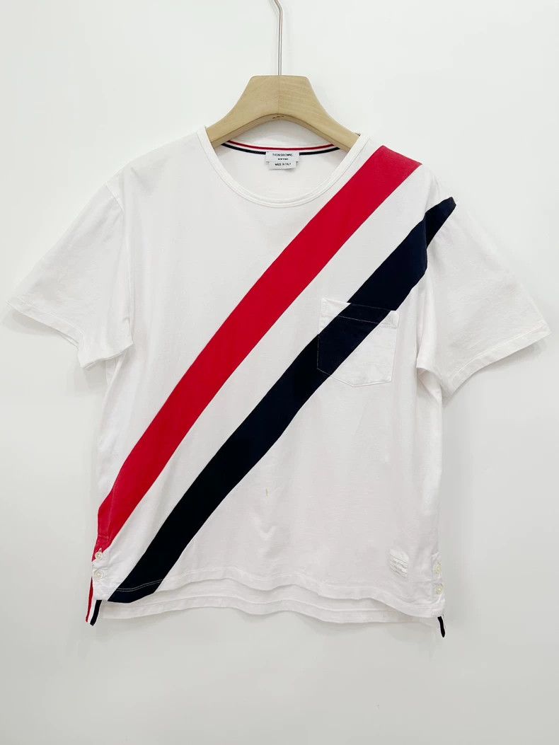 Thom Browne Colorful striped short sleeves