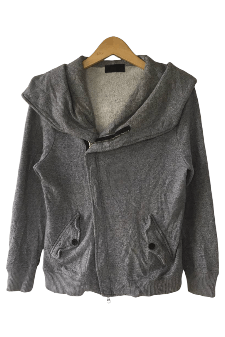 Japanese Brand ATELIER SAB GRUNGE PUNK HOODIE ASYMETRIC ZIPPER Size US S / EU 44-46 / 1 - 3 Thumbnail